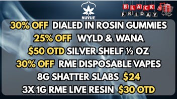 NuVue Pharma - Gunnison Top Shelf Cannabis Flight: 4x 1/8s $12.50 each &..