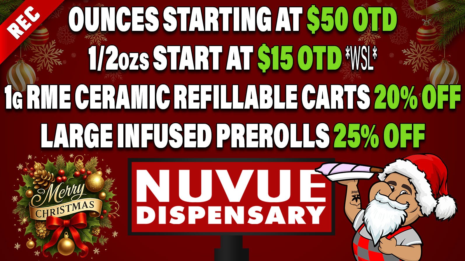 NuVue - Pueblo North 4x 1.2g Strain Series PreRolls $20 OTD & more...
