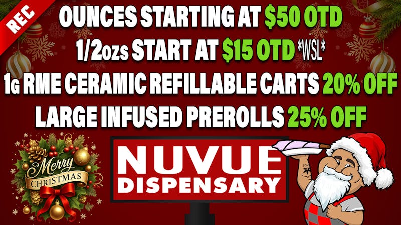 NuVue - Pueblo East 4x 1.2g Strain Series PreRolls $20 OTD & more...
