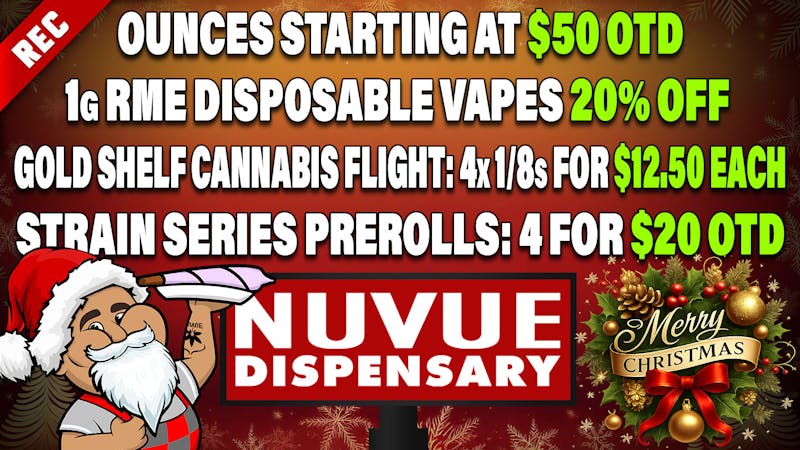 NuVue - Pueblo East 3x 1g Infused PreRolls $20 OTD, $10 OTD 1/8s, &...