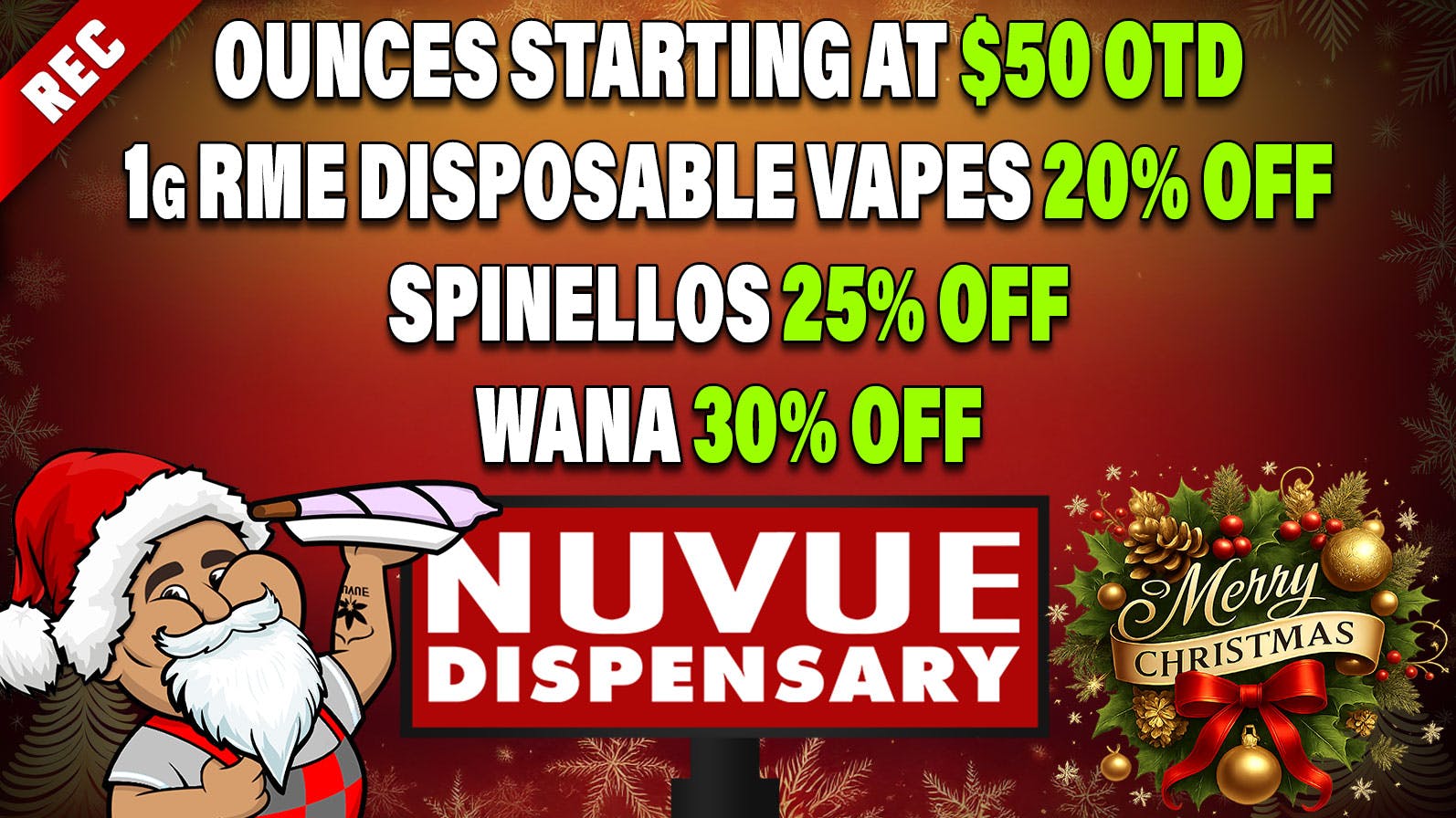 NuVue - Trinidad Top Shelf Flight: 4x 1/8s for $12.50ea., & more...