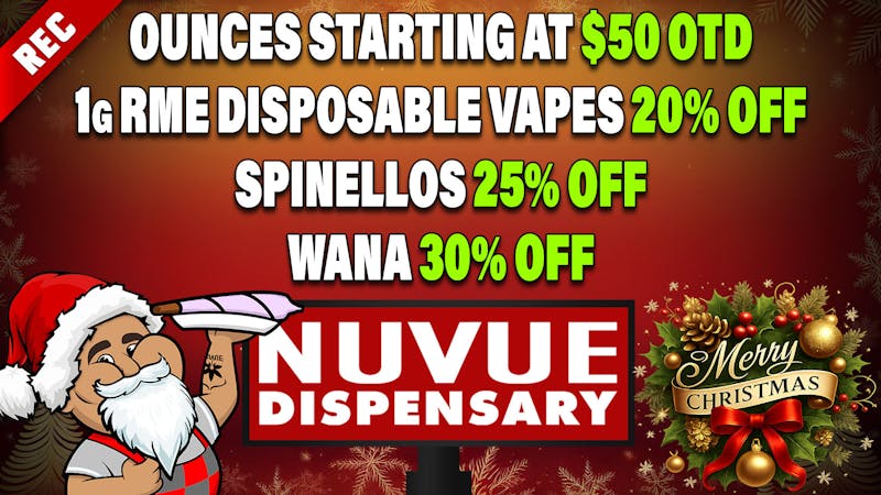 NuVue - Trinidad Top Shelf Flight: 4x 1/8s for $12.50ea., & more...