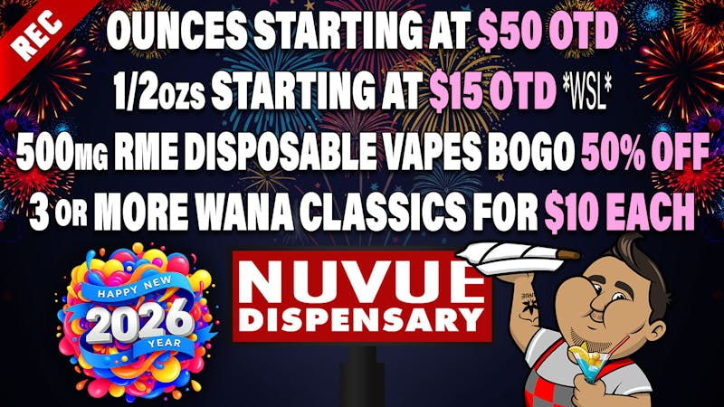 NuVue Pharma - Denver Buy 1g LTS Live Resin, Get 1g for 1¢, & more...