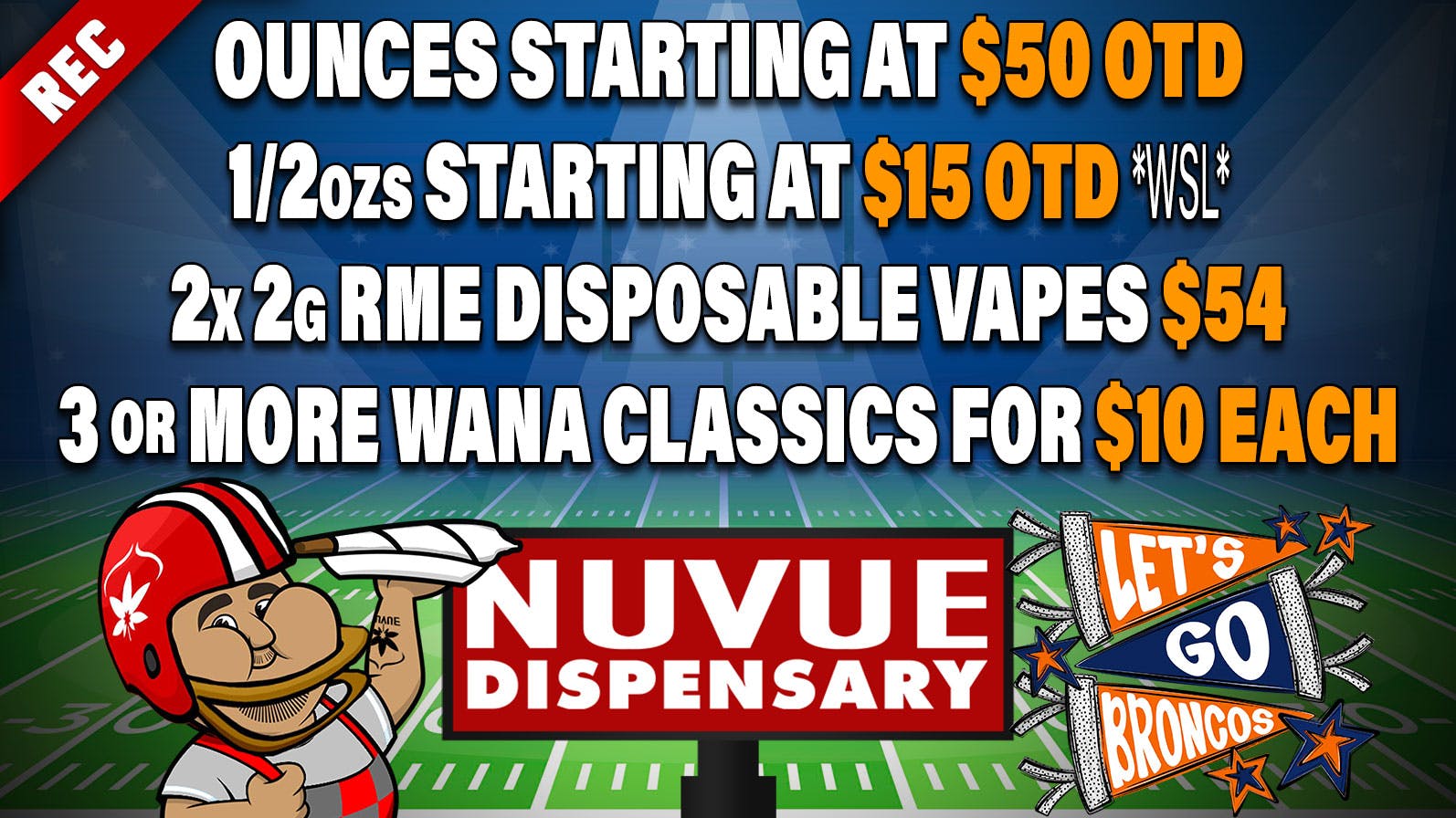 NuVue Pharma - Denver 5x 1.2g Strain Series PreRolls $20 OTD, & more...