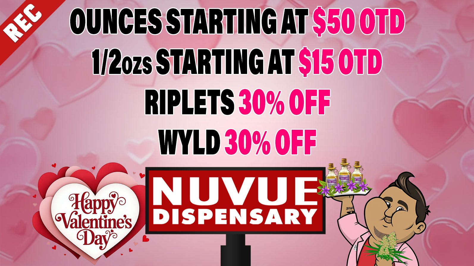 NuVue Pharma - Gunnison $30 Gold Shelf 1/4, $40 OTD Tru Lube, & more...