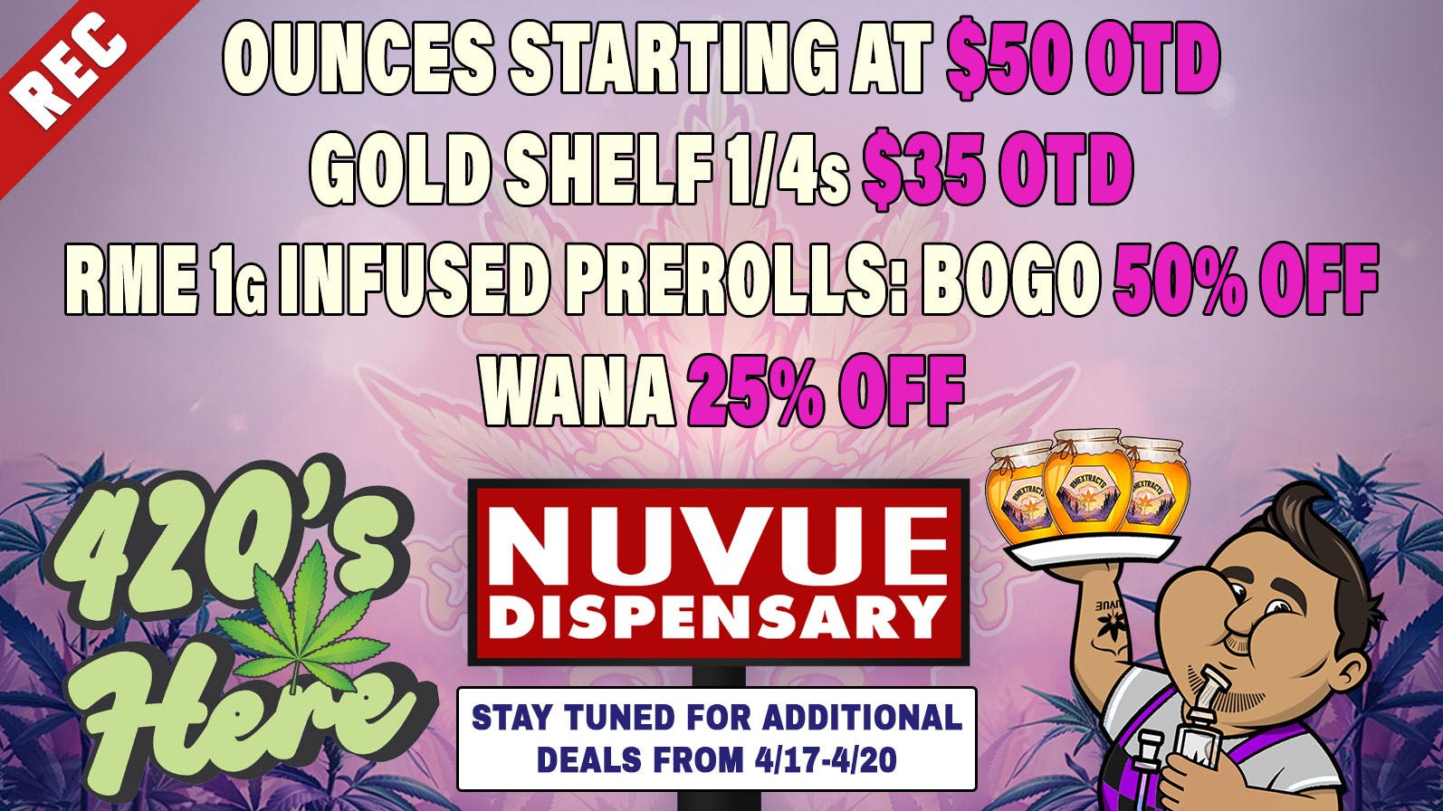 NuVue Pharma - Denver $2 Full Bud 1.2g PreRoll on 1st Visit + more...
