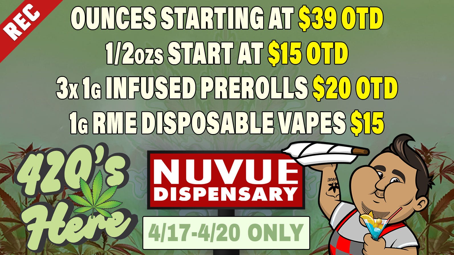 NuVue - Pueblo East $35 OTD Gold Shelf 1/4, $12 Silver Shelf 1/8, &...