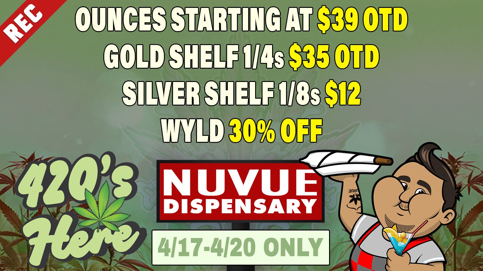NuVue - Pueblo East 4x 100mg Gummies $20, 5x 1.2g PreRolls $20 OTD &..