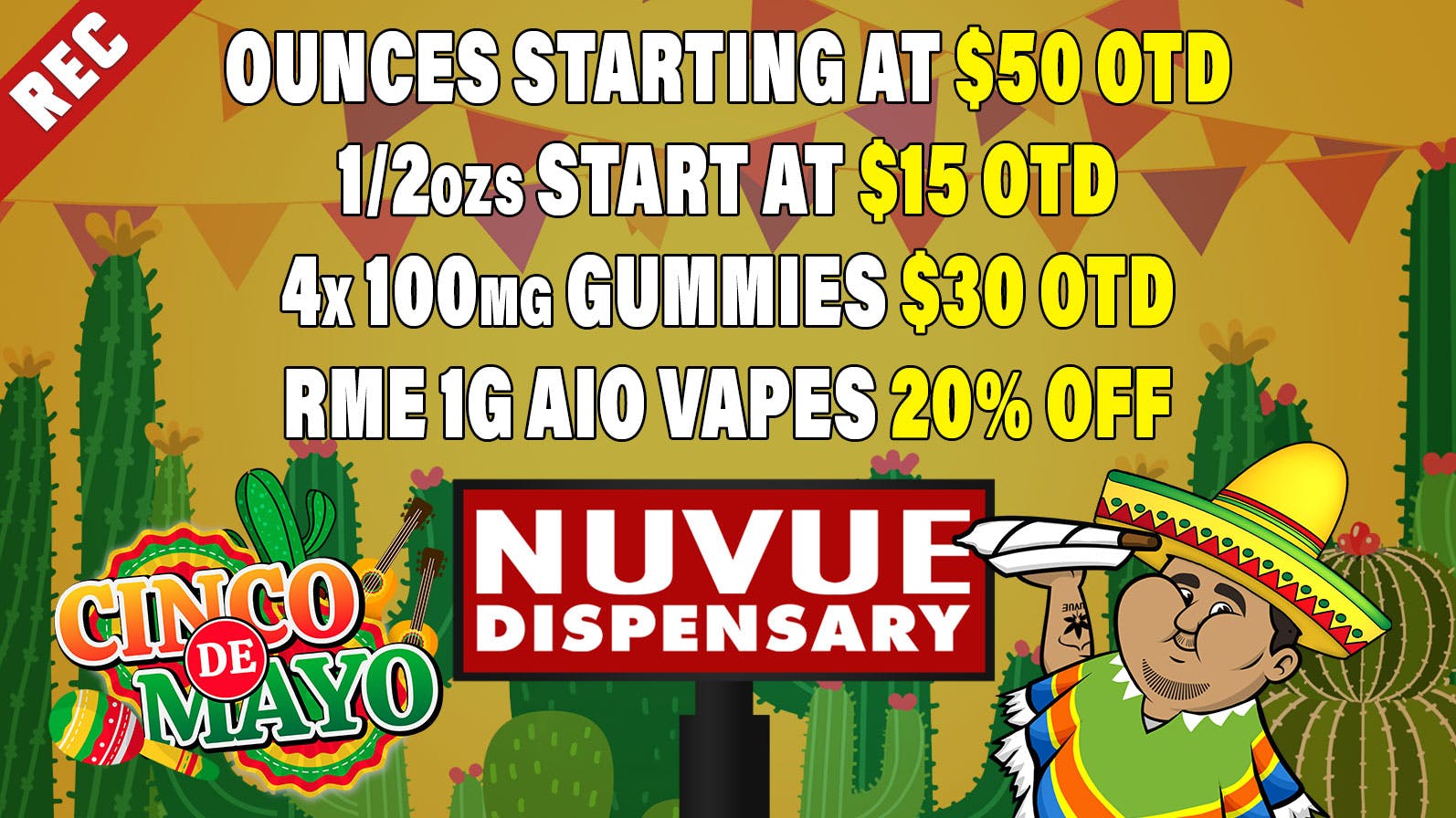 NuVue Pharma - Gunnison Gold Shelf 1/8s: BOGO 50% | & click for more...