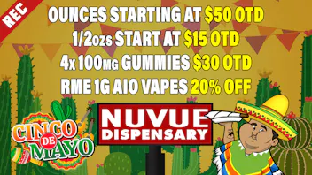 NuVue Pharma - Gunnison Gold Shelf 1/8s: BOGO 50% | & click for more...