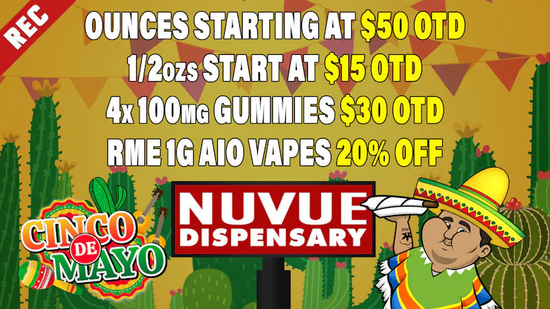 NuVue Pharma - Denver Gold Shelf 1/8s: BOGO 50% | & click for more...