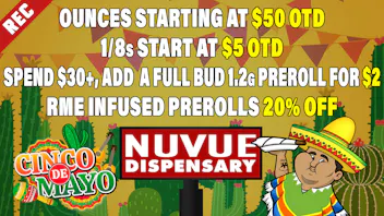NuVue Pharma - Denver 5x Silver Shelf 1/8s $50| 20% off RME 1g AIO| &...
