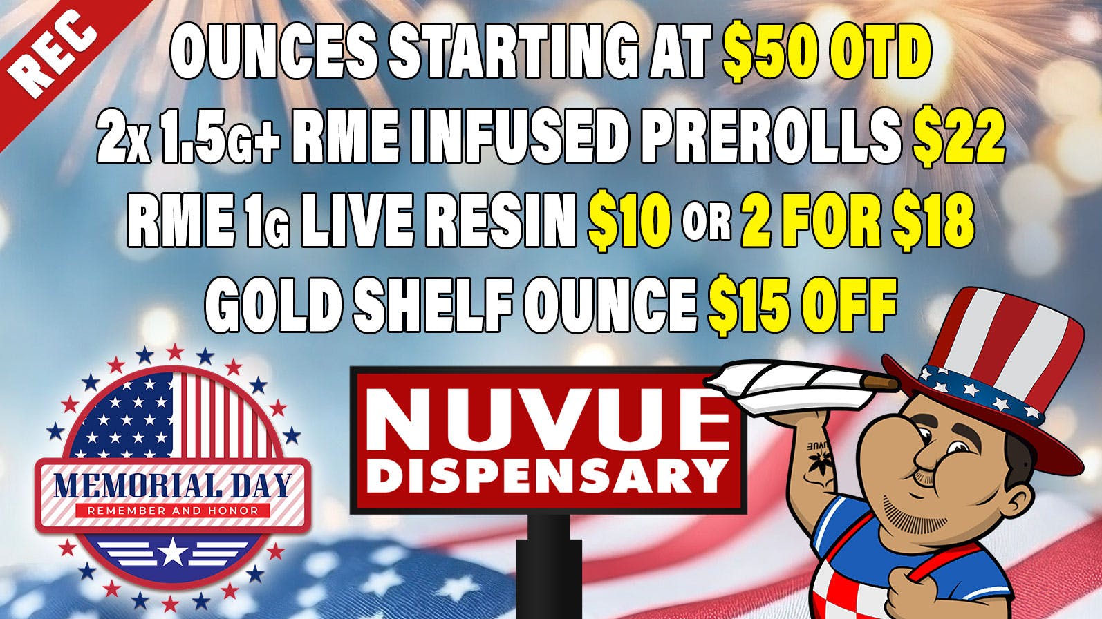 NuVue Pharma - Denver 4x 100mg Gummies $30 OTD | 2g LTS Wax $10 | &...