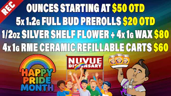 NuVue Pharma - Denver Select 1/8s $10 OTD & 25% off Dialed In
