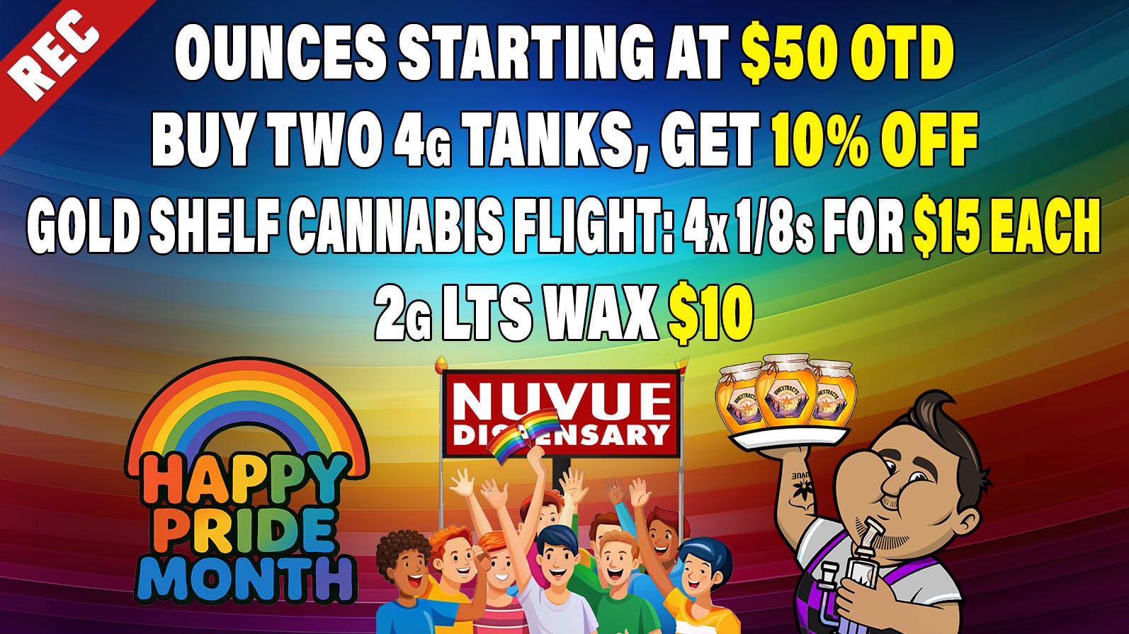 NuVue - Pueblo East 4x 100mg Gummies $30 OTD| Select 1/8s $10 OTD| &..