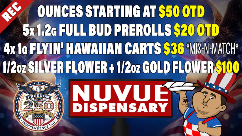 NuVue - Colorado Springs 1/2 OZ Gold Shelf Flower + 2g RME AIO Vape $90 &..