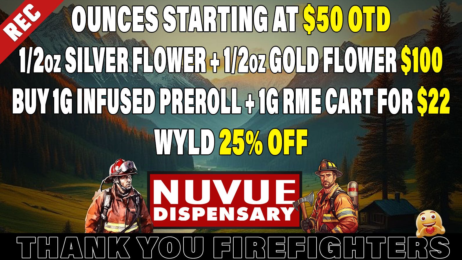NuVue Pharma - Gunnison 1/8s start @ $10 OTD | 15% off RSO | & more...