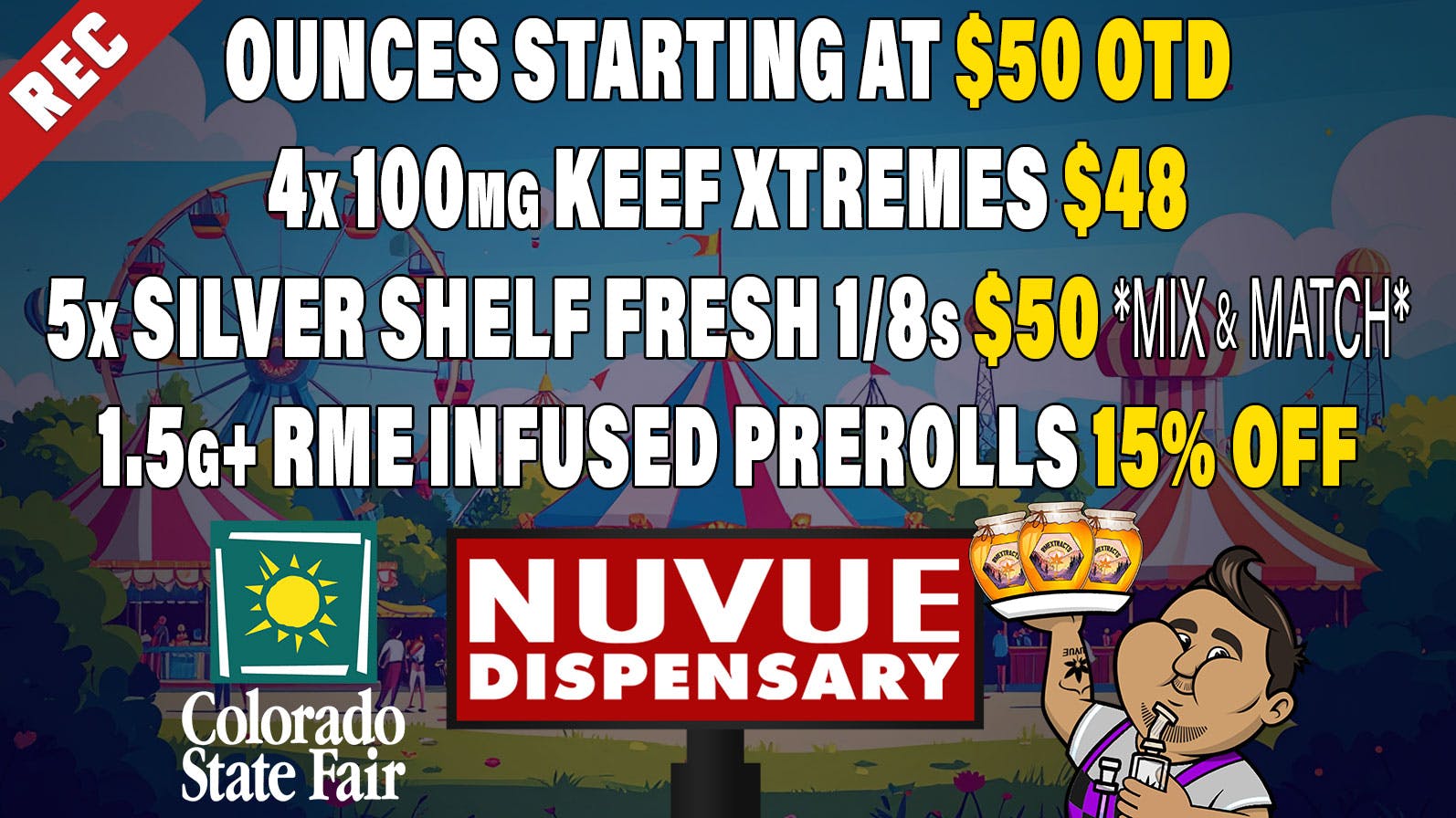 NuVue - Colorado Springs Buy 4x 1g RME Infused PreRolls, Get 1 for 1¢ | &..
