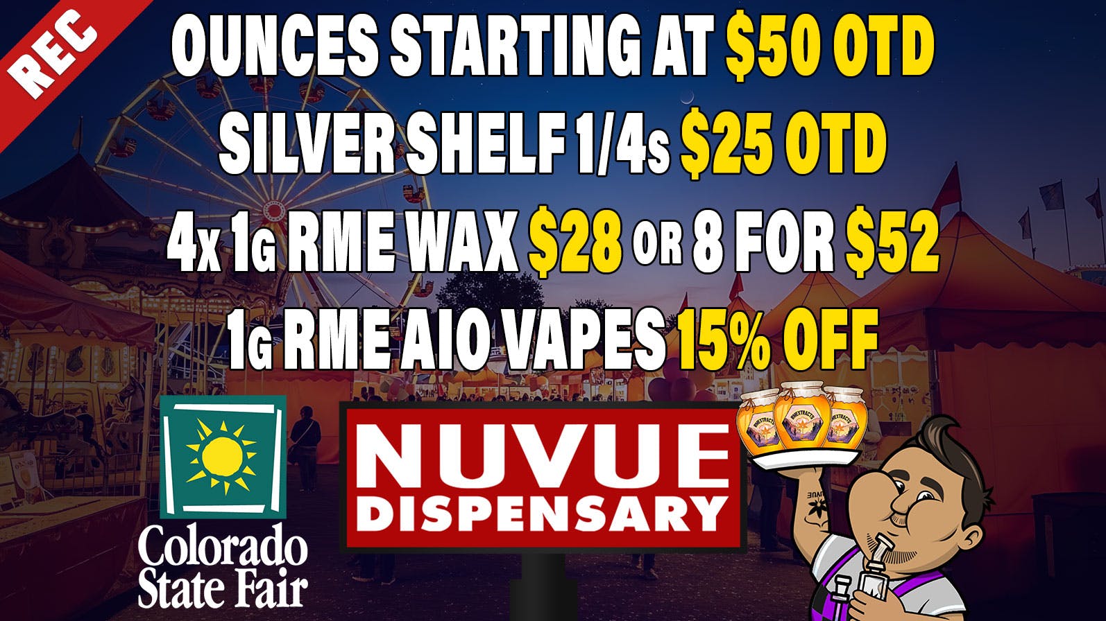 NuVue - Colorado Springs 15% off RME Infused PreRolls | 25% off WYLD | &...
