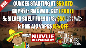 NuVue Pharma - Denver 15% off RME Infused PreRolls | 25% off WYLD | &...