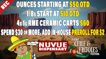 NuVue Pharma - Denver 5x Silver Shelf 1/8s $50 | 15% off 1g RME AIO | &.
