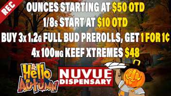 NuVue Pharma - Denver $25 OTD Silver Shelf 1/4 | 15% off RSO | & more...