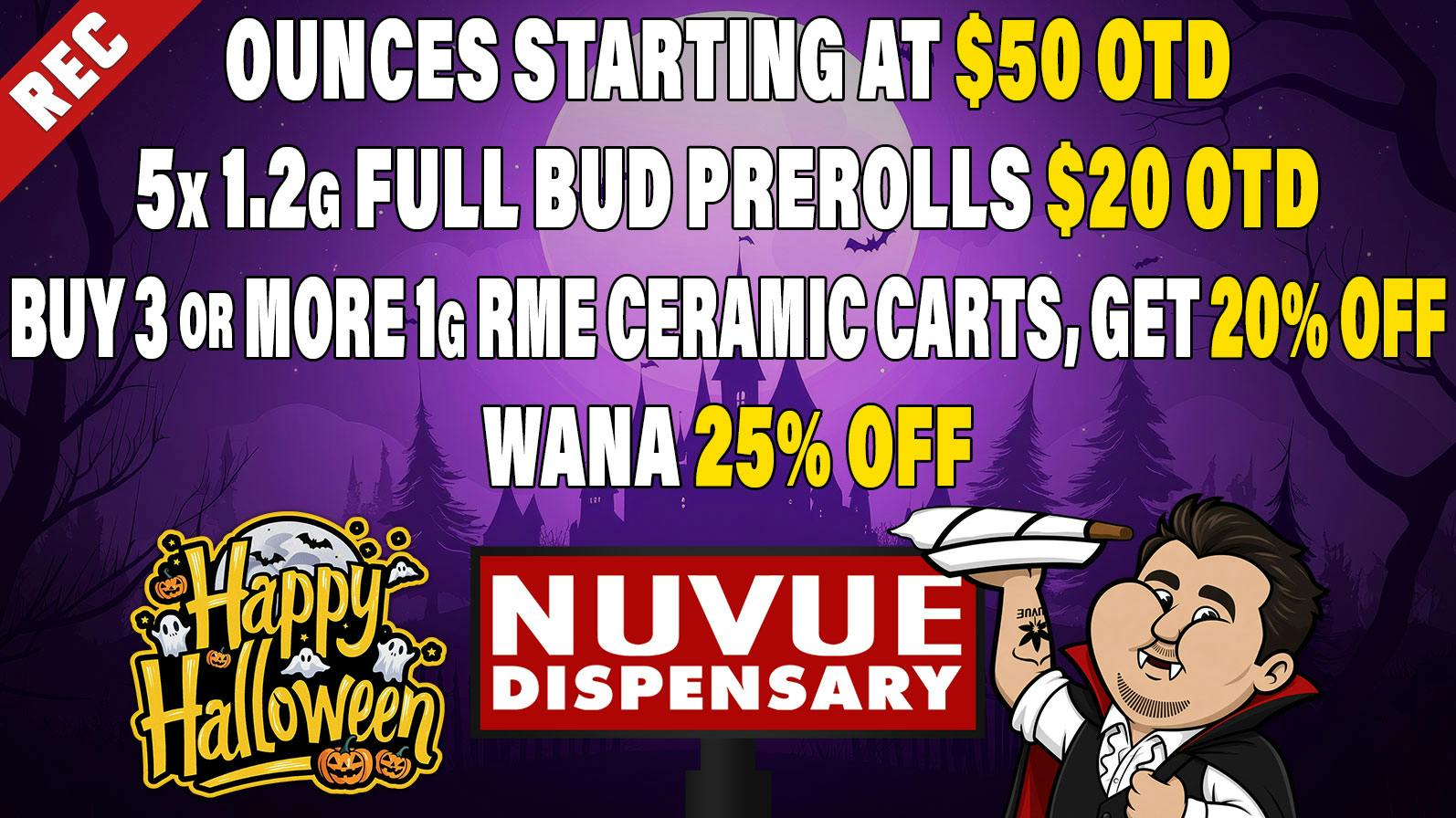 NuVue - Colorado Springs $25 OTD Gold Shelf 1/8 | 15% off Live Resin | &..