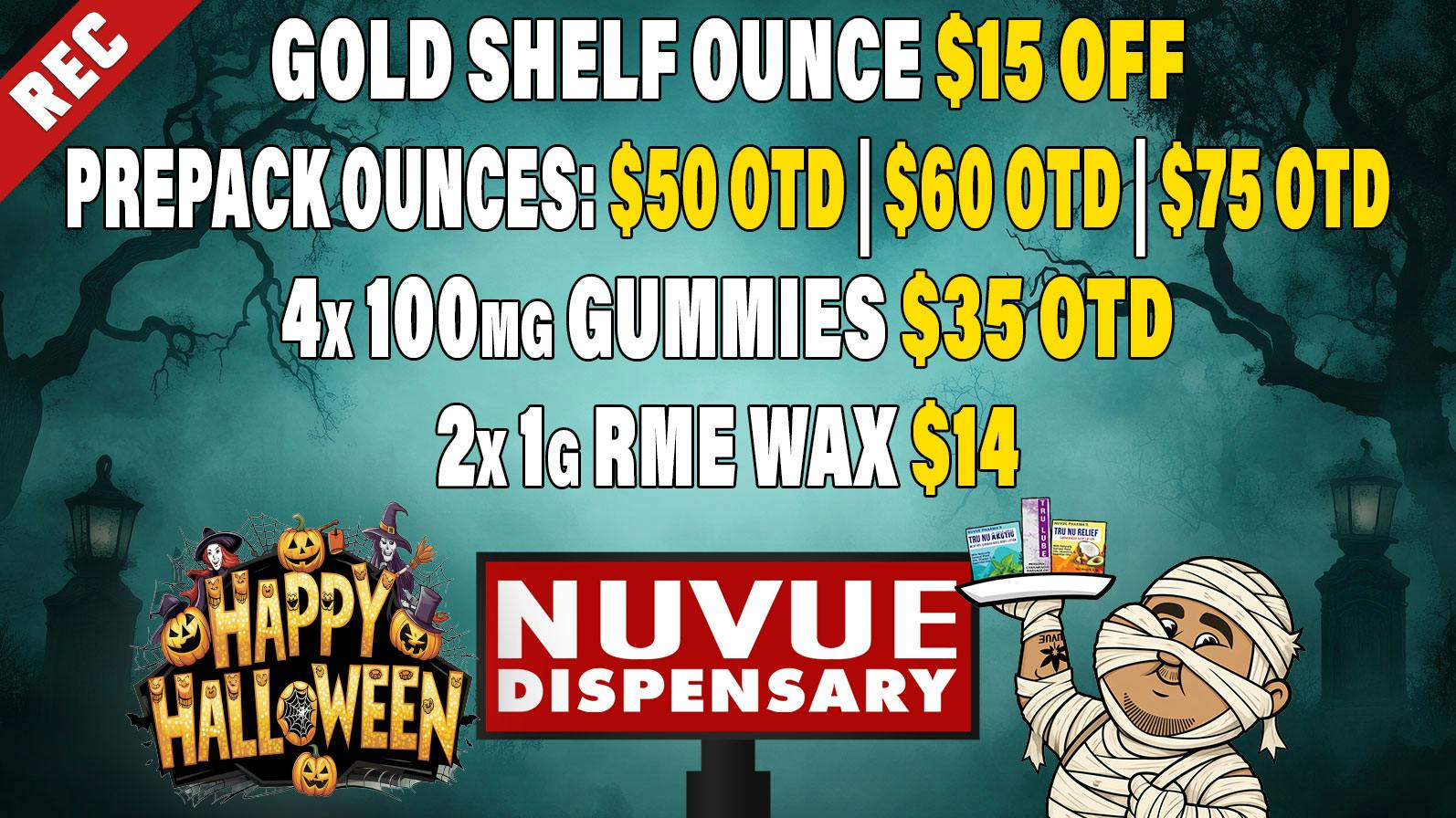 NuVue - Colorado Springs Buy 3x 1.2g Full Bud PreRolls, Get 1 for 1¢