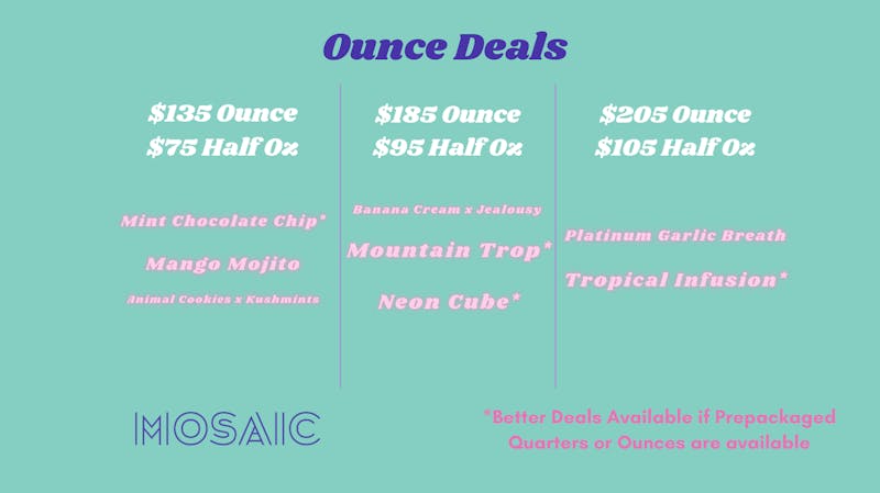 Mosaic Mosaic Ounce Deal