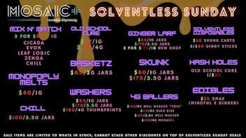 Mosaic Solventless Sunday