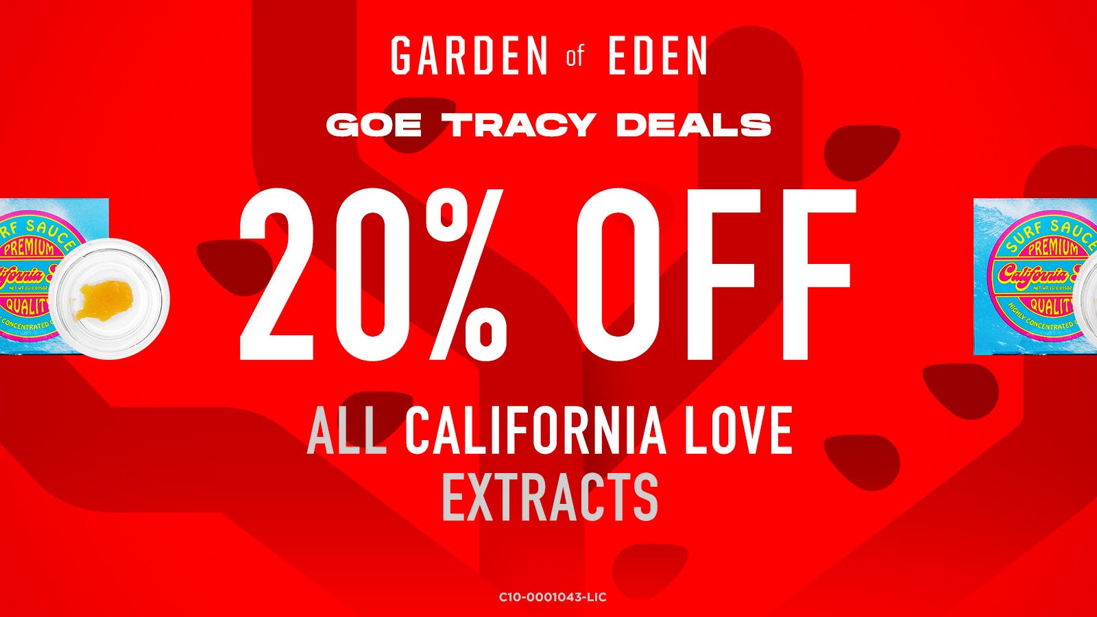 Garden Of Eden - Tracy 20% OFF CA Love extracts