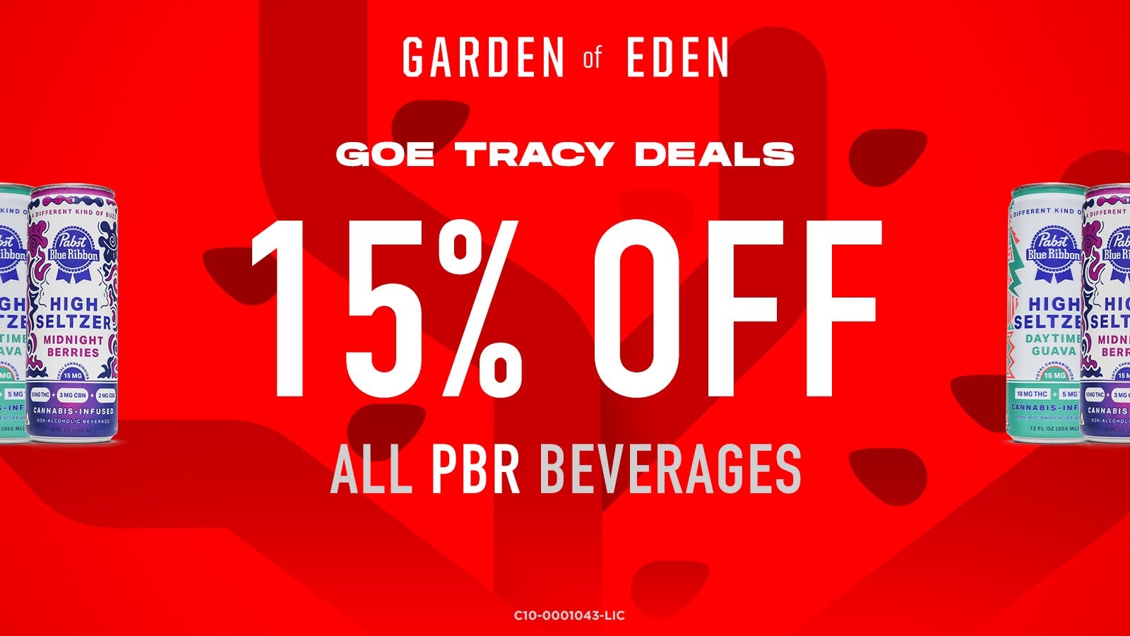 Garden of Eden - Tracy Delivery Thirsty Thursdays