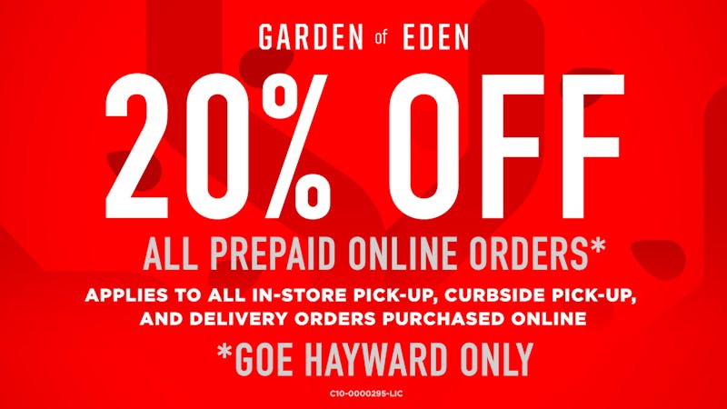 Garden of Eden - Hayward Stock-Up Sundays