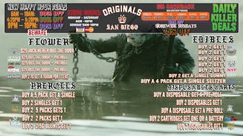 Originals San Diego FTP 50% OFF - HAPPY HOUR 30% OFF