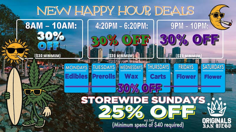 Originals San Diego ORIGINALS SAN DIEGO WEEKLY DEALS