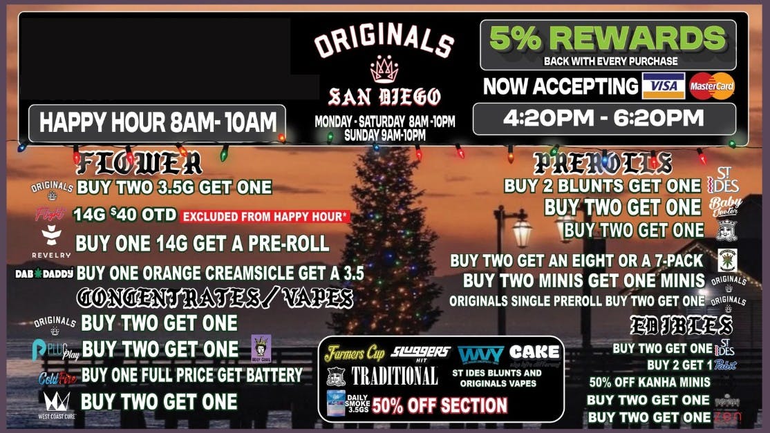 Originals San Diego ORIGINALS SAN DIEGO WEEKLY DEALS