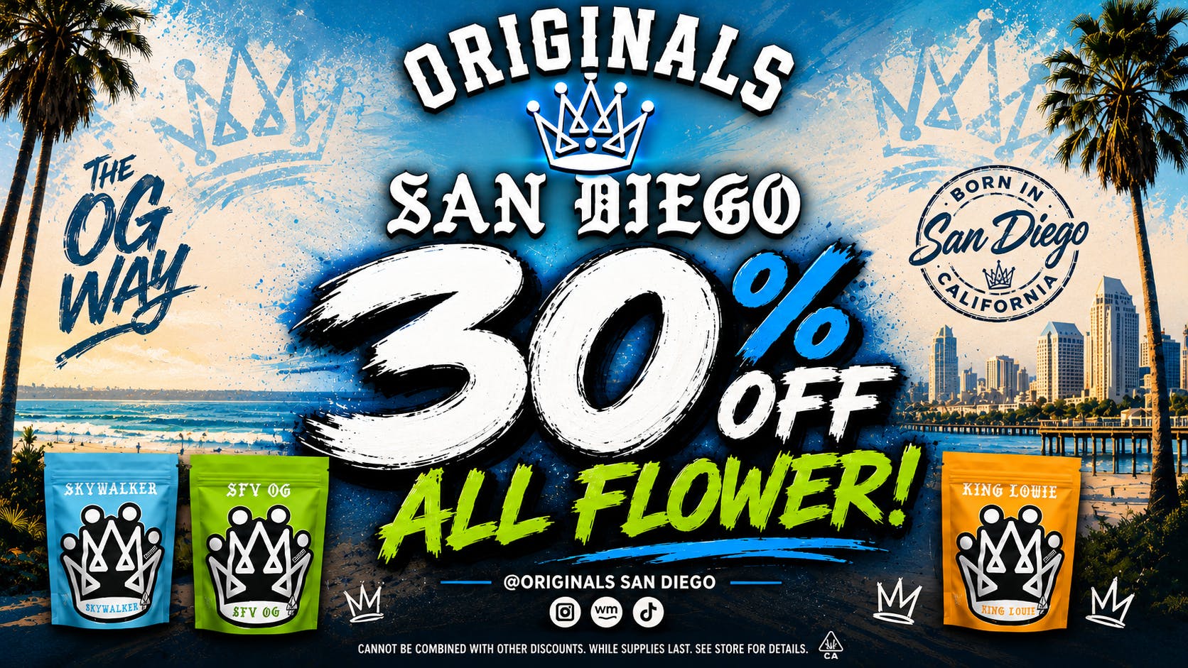 Originals San Diego WEEKEND DEALS 30% OFF