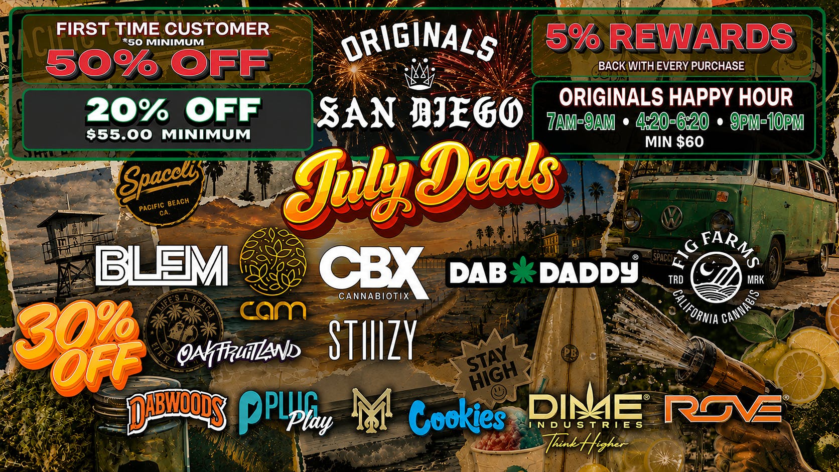 Originals San Diego 30% OFF ALL MONTH OF JULY