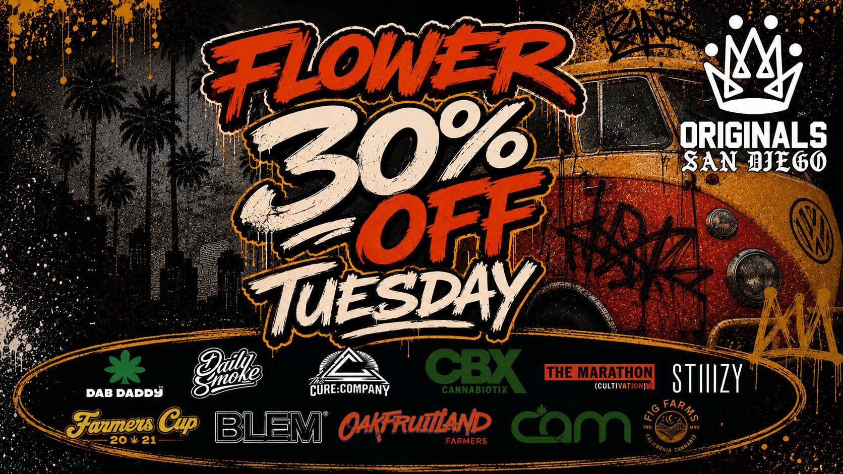 Originals San Diego FLOWER TUESDAYS