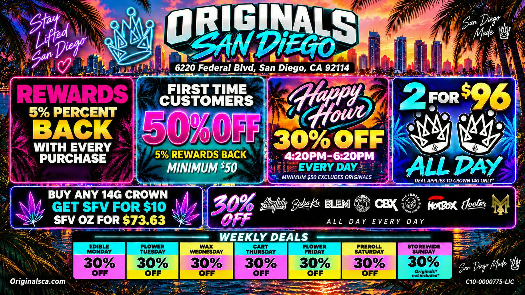 Originals San Diego 30% off Daily Deals