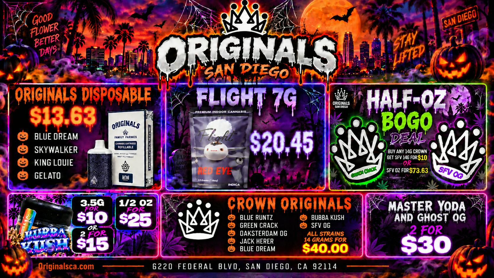 Originals San Diego ORIGINALS OUT THE DOOR PRICES