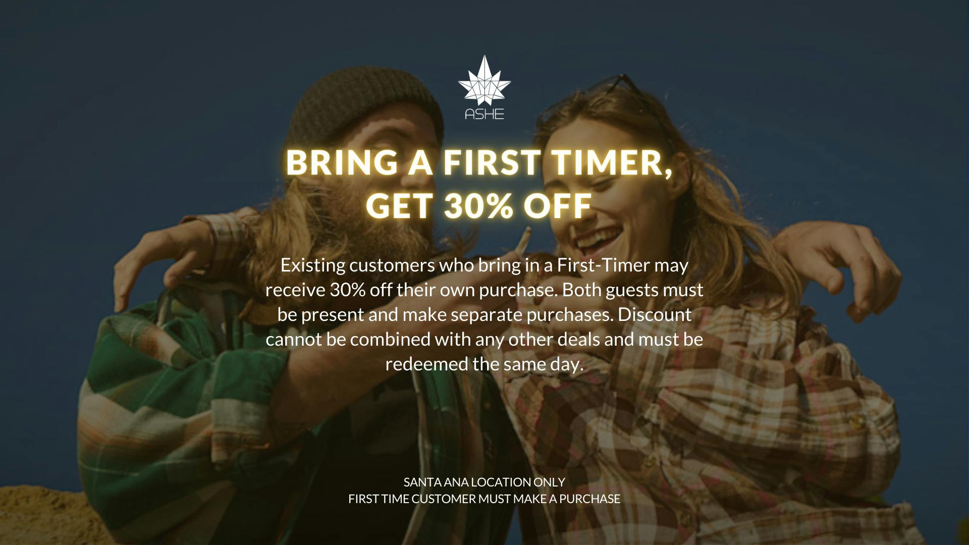 ASHE Society - OC BRING YOUR BUDDY 30% OFF DISCOUNT