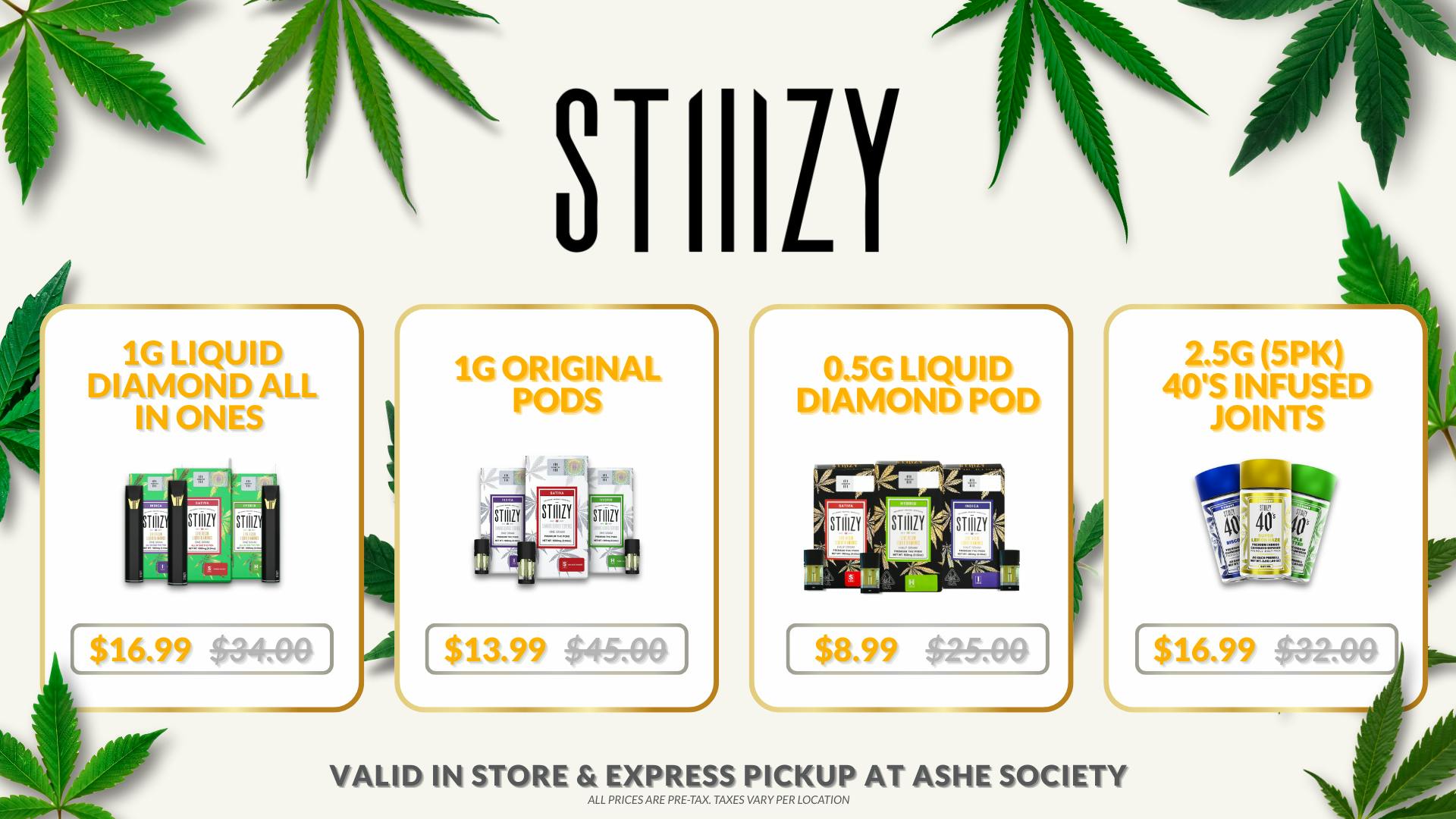 ASHE Society - OC SHOP STIIIZY Deals !! Save Big on Vape & Pre-Rolls