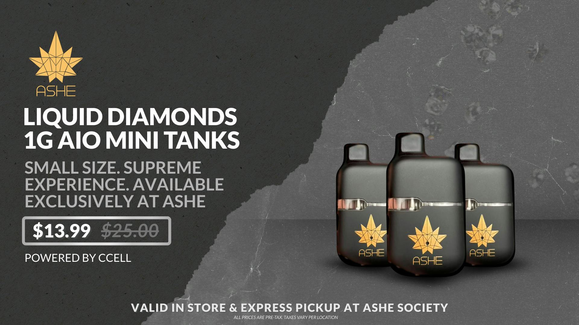ASHE Society - OC SPECIAL PRICE: $13.99 Liquid Diamond Mini Tanks