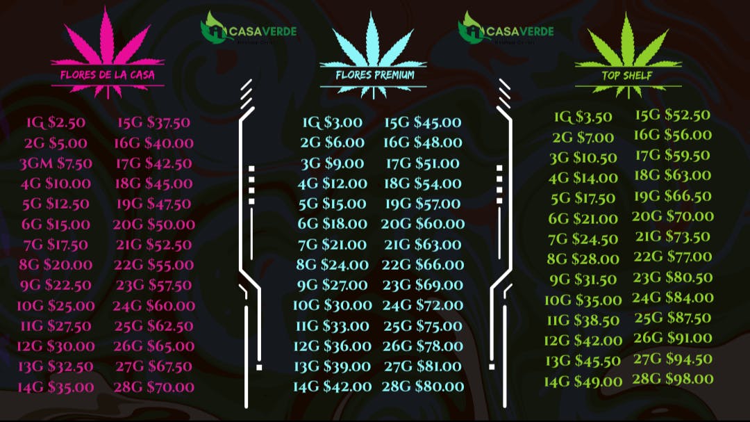 Casa Verde Healing Center (NOW OPEN!) FLORES DESDE $ 1.50G