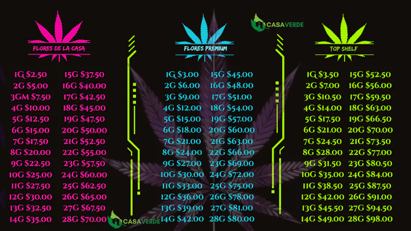 Casa Verde Healing Center FLORES DESDE $ 1.50G