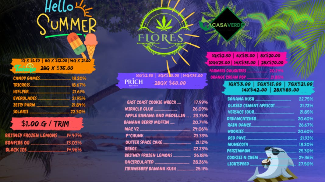 Casa Verde Healing Center TRIM $1.00G -FLORES PRICH : $2.50G /$3.00G