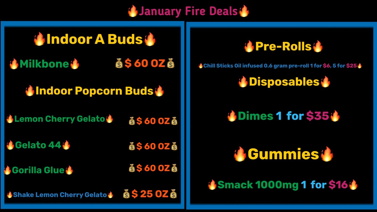 CaliYield 🔥🔥🔥 January Fire Deals🔥🔥🔥