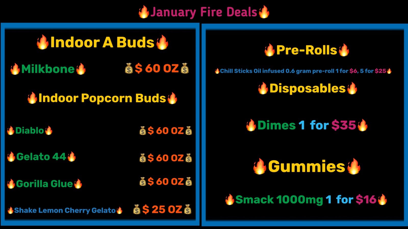 CaliYield 🔥🔥🔥 January Fire Deals🔥🔥🔥