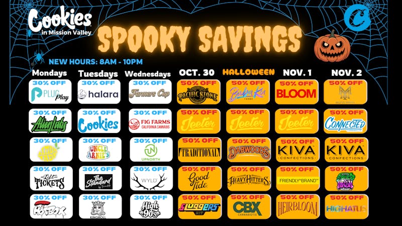 Cookies Mission Valley 🎃 SPOOKY SAVINGS at COOKIES 🎃